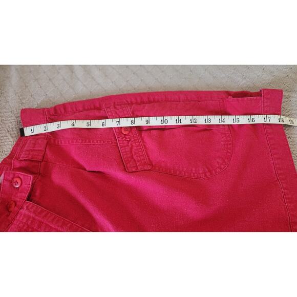 Vtg High Waisted  Red Shorts by IVY with Cargo Style Pockets Women's  Size 5/6 - Picture 6 of 8
